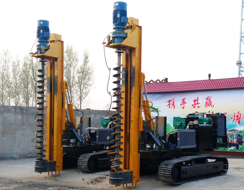 履帶光伏打樁機